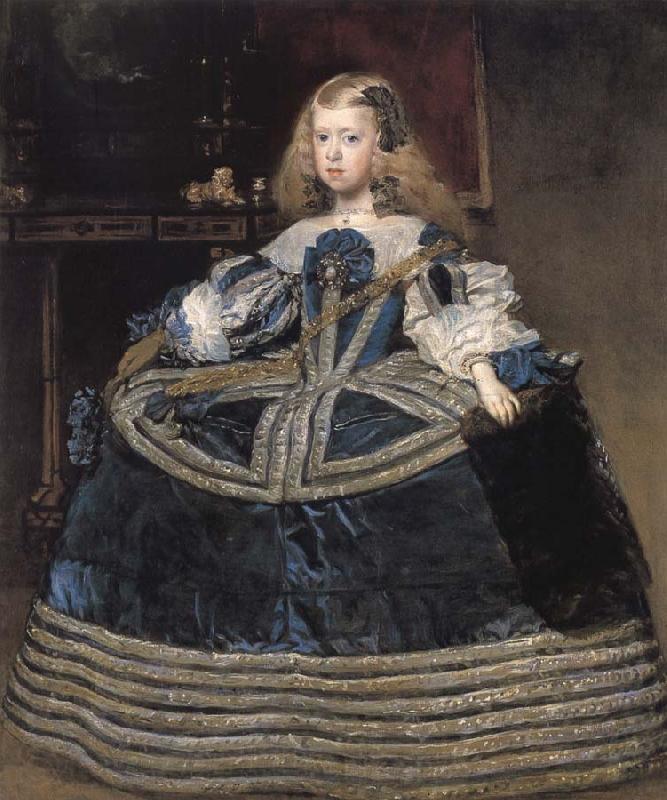 Diego Velazquez Infanta Margarita Teresa in a blue dress Norge oil painting art